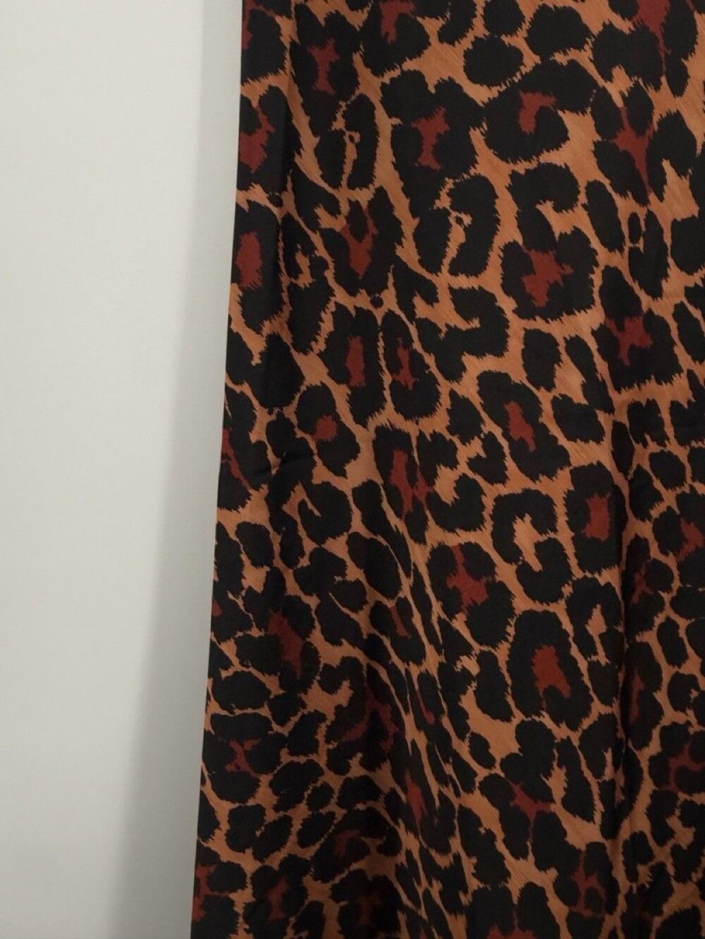 J.Crew AR486 Leopard Pull-On Slip Midi Skirt Womens M Brown Black Fall 2020 - Picture 9 of 11